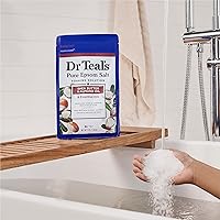 Vista 7 de Dr Teal's - Sal de Epsom con Magnesio para Remojar, Suavizar y Hidratar con Manteca de Karité y Aceite de Almendras, 3 libras