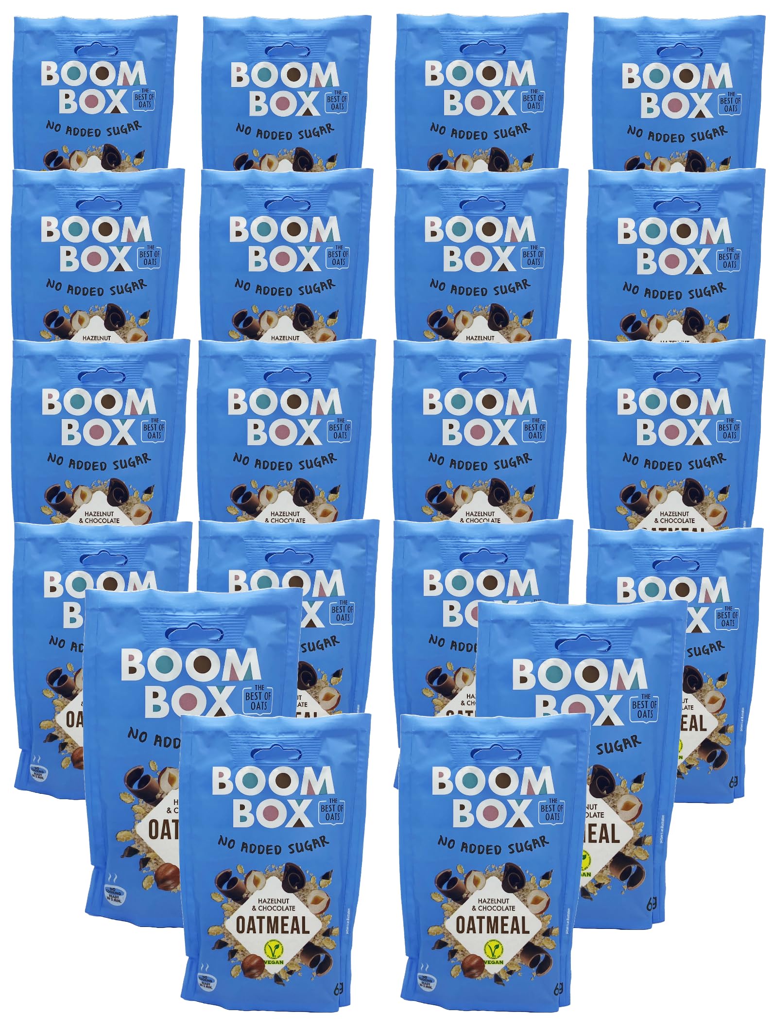 Avena BOOM BOX en Deliciosos sabores – Breakfast Delight (Hazelnut/chocolate - 60g)