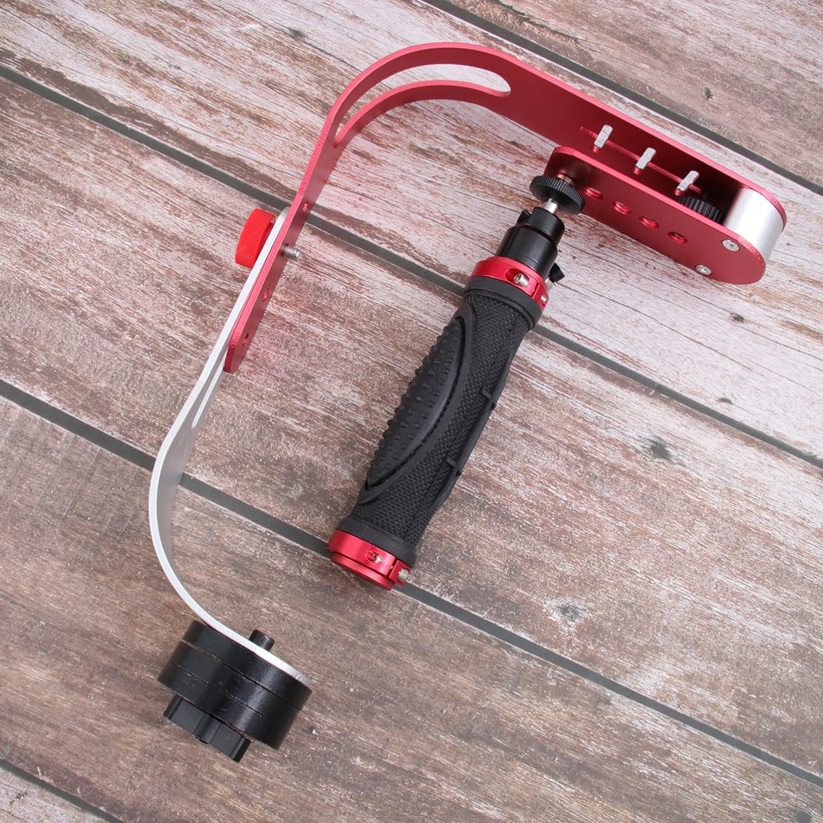 Stabilizzatore Manuale per Videocamera Dv e Fotocamera in Lega di Alluminio | Riprese in Movimento e Selfie, Riduce le Vibrazioni, Movimento Fluido e Preciso