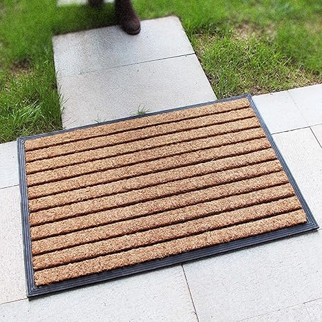Sale品 コイヤーマット 玄関マット 屋外用 ココヤシ 天然素材 半円 ナチュラル エ7 早期予約特典あり 玄関 キッチンマット Rustavi Gov Ge