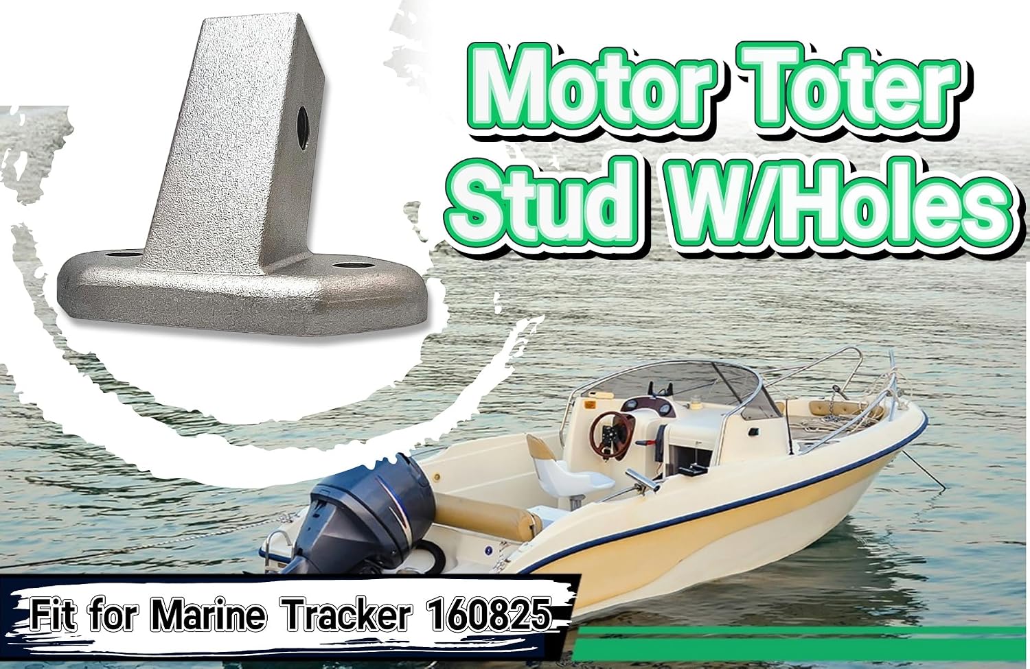 Trailer Stud Beam Protector for Outboard Motor Bracket | Boat trailer hardware fits Tracker, sturdy beam protector part, replacement model 160825