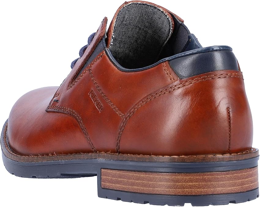 Rieker 14621 Leather semi Formal Shoes with Contrasting Natural Leather Welts.