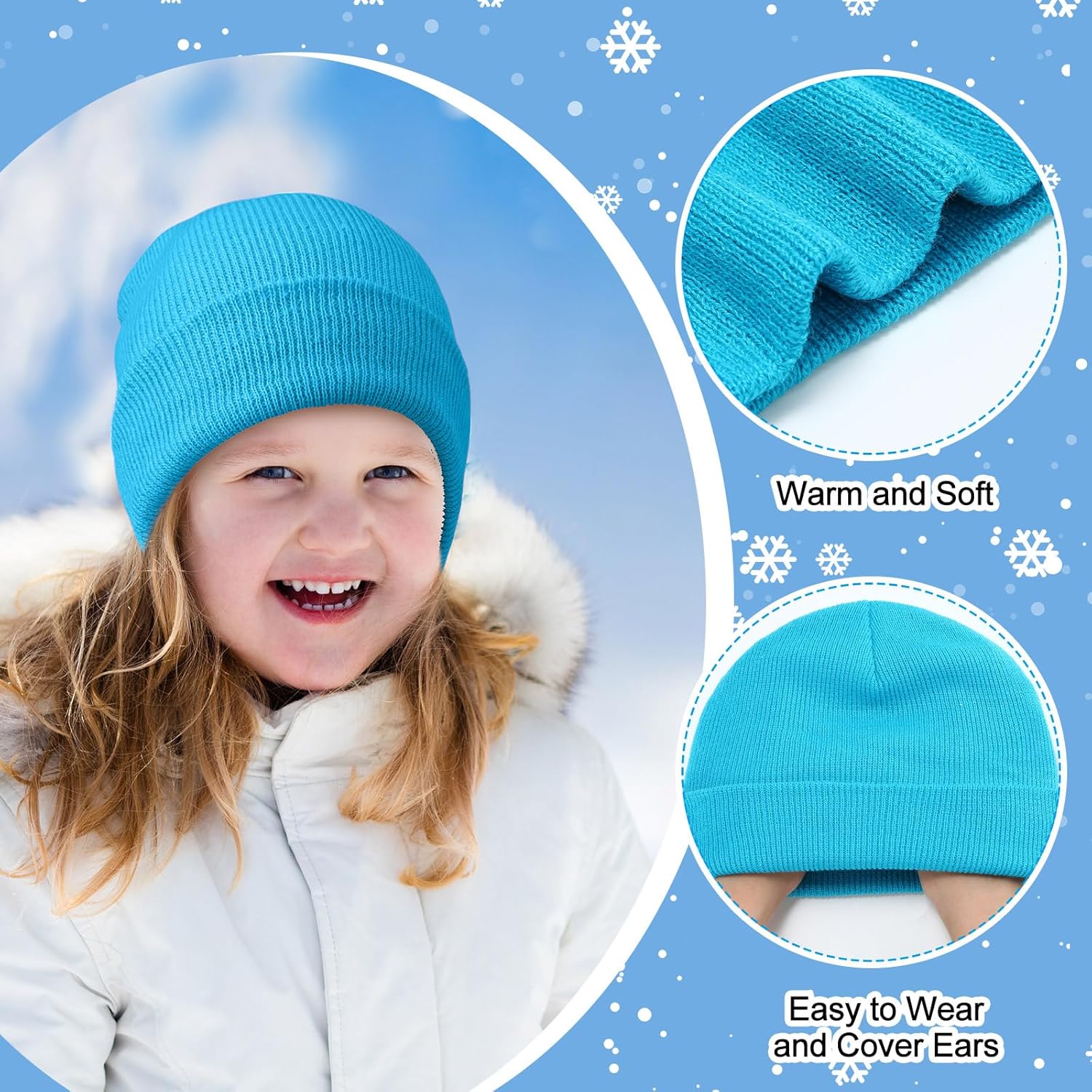 JaGely 180 Pcs/ 90 Set Kids Beanie and Gloves Bulk Operation Christmas Gift Warm Unisex Winter Pack for Donation Homeless - Image 4