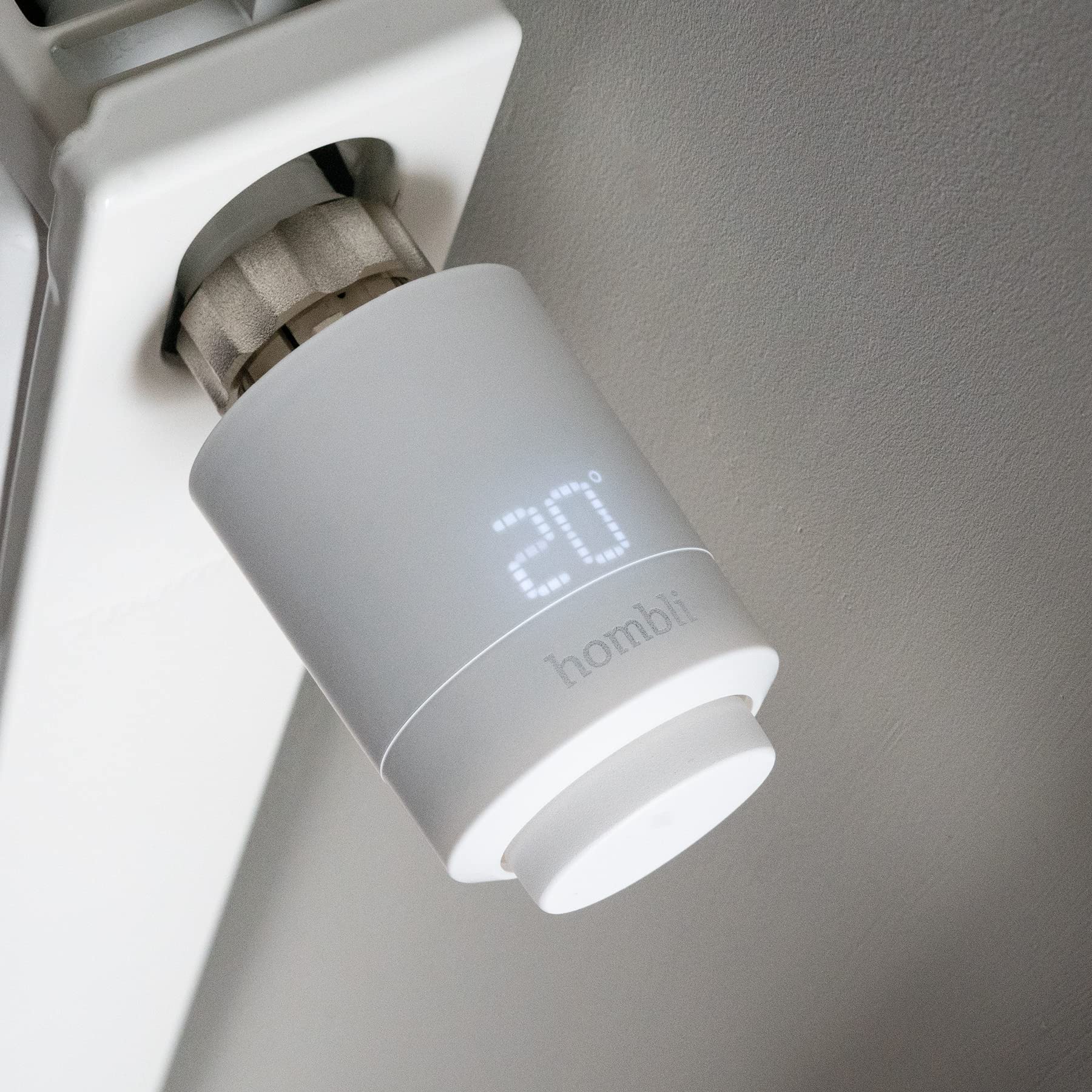 Hombli Intelligentes Heizkörperthermostat mit App-Funktion, Heizungsthermostat mit Sprachsteuerung & Bluetooth, energiesparend, einfache Installation, kompatibel mit Google & Alexa