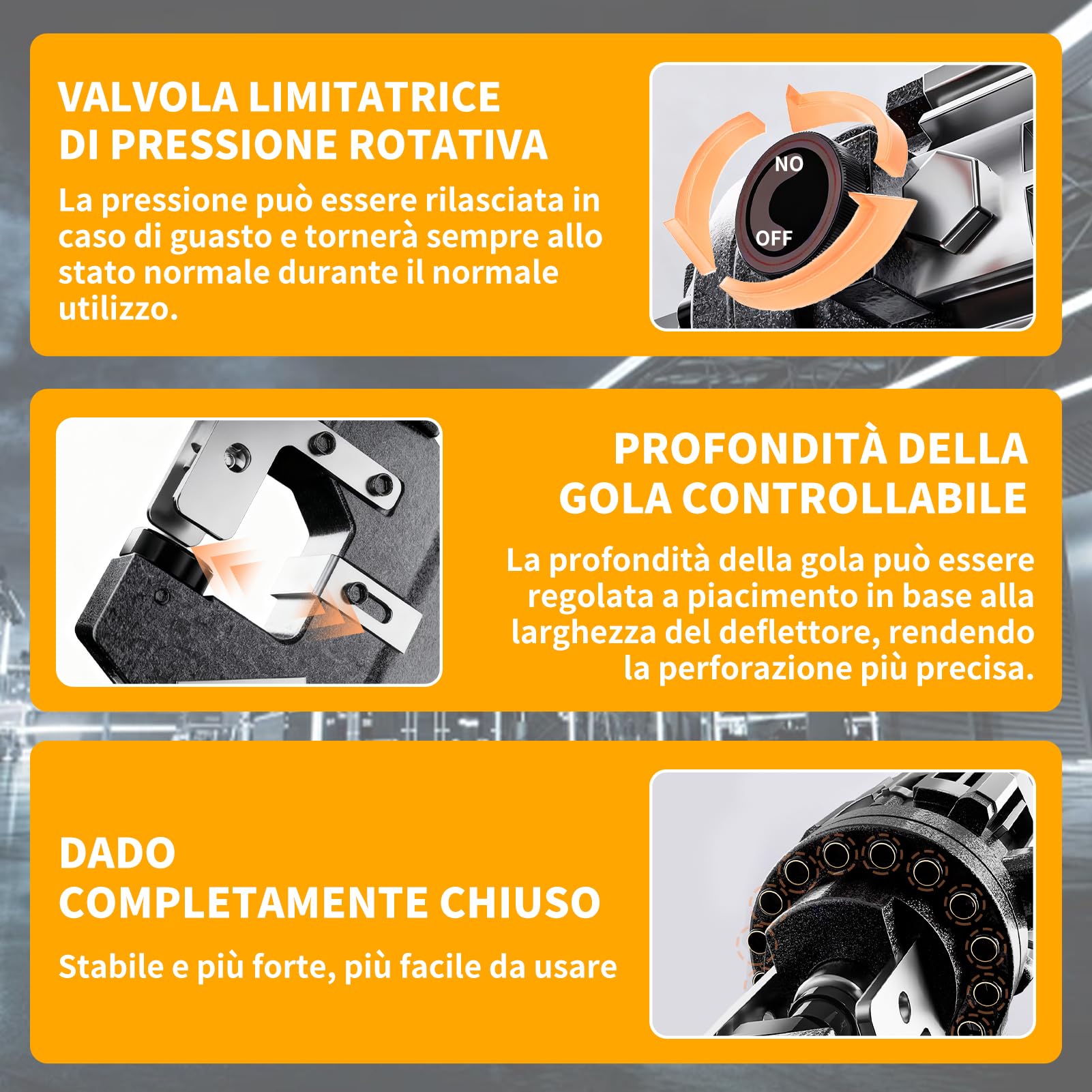 Punzonatrice Idraulica, Punzonatrice Idraulica Elettrica, 2200W con 7 Matrici per Metallo, Punzonatura in 1 Secondi per Acciaio, Ferro, Alluminio, Rame e Lamiera