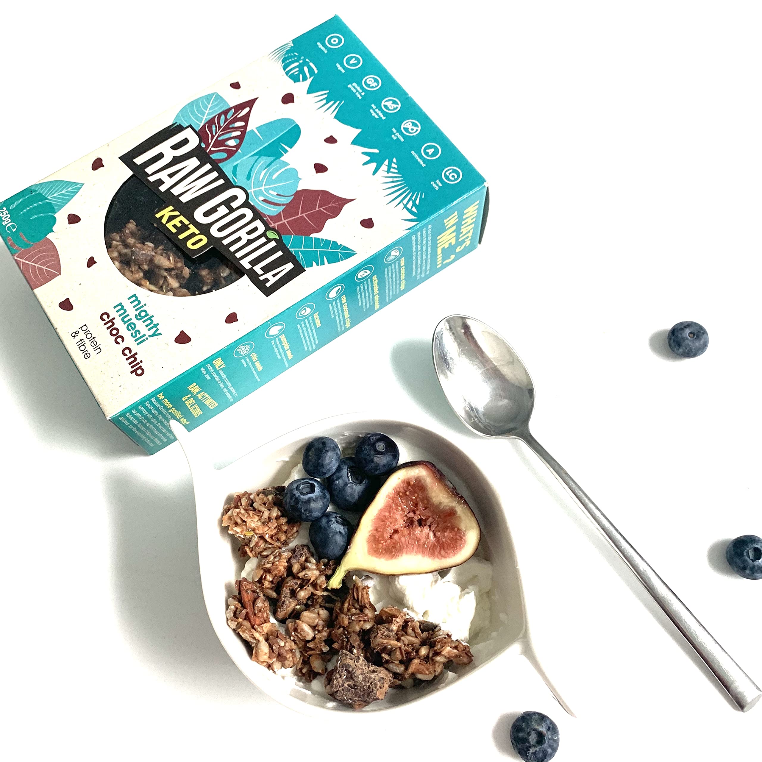 Raw Gorilla Muesli Keto Con Cacao Chips, 250 Gramo