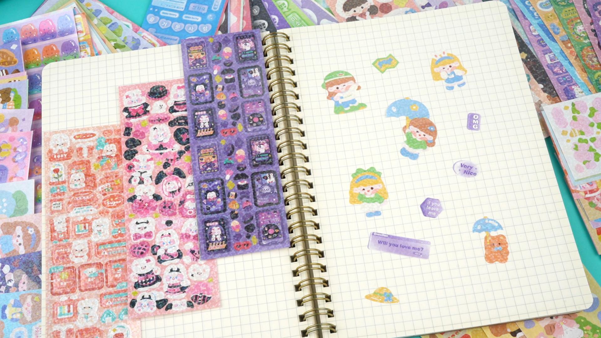Amazon.com: HINZIC 60 Sheets Heart Kpop Stickers for Photocards