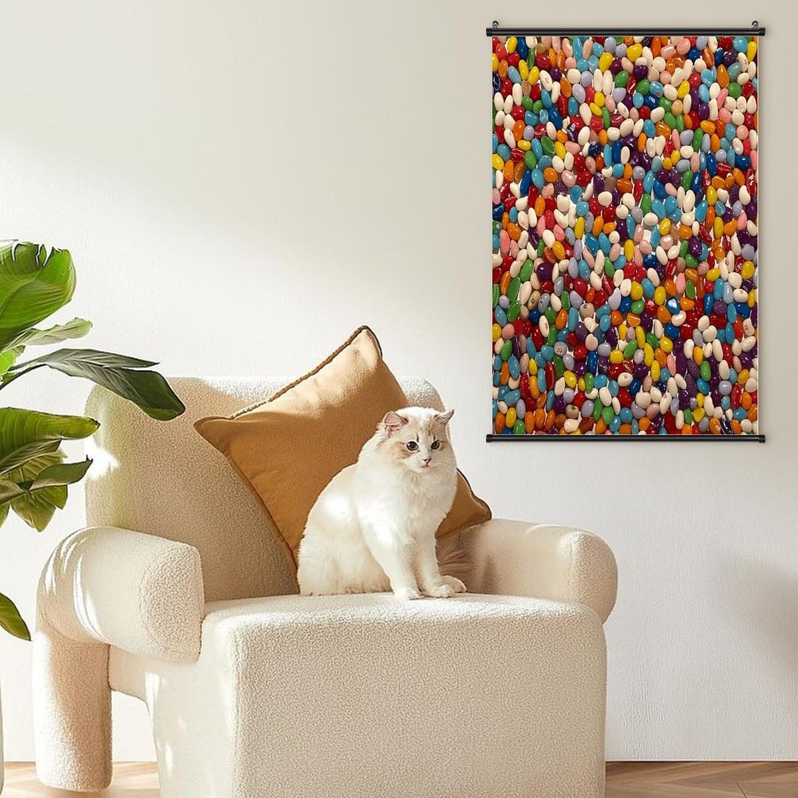 JKLPOMN Affiche à suspendre personnalisée, peinture à suspendre assortie, avec volute, peut être utilisée comme décoration murale de salle de classe, de maison et de bureau, c'est un excellent cadeau