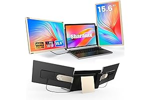 Updated 15.6'' Triple Portable Laptop Monitor