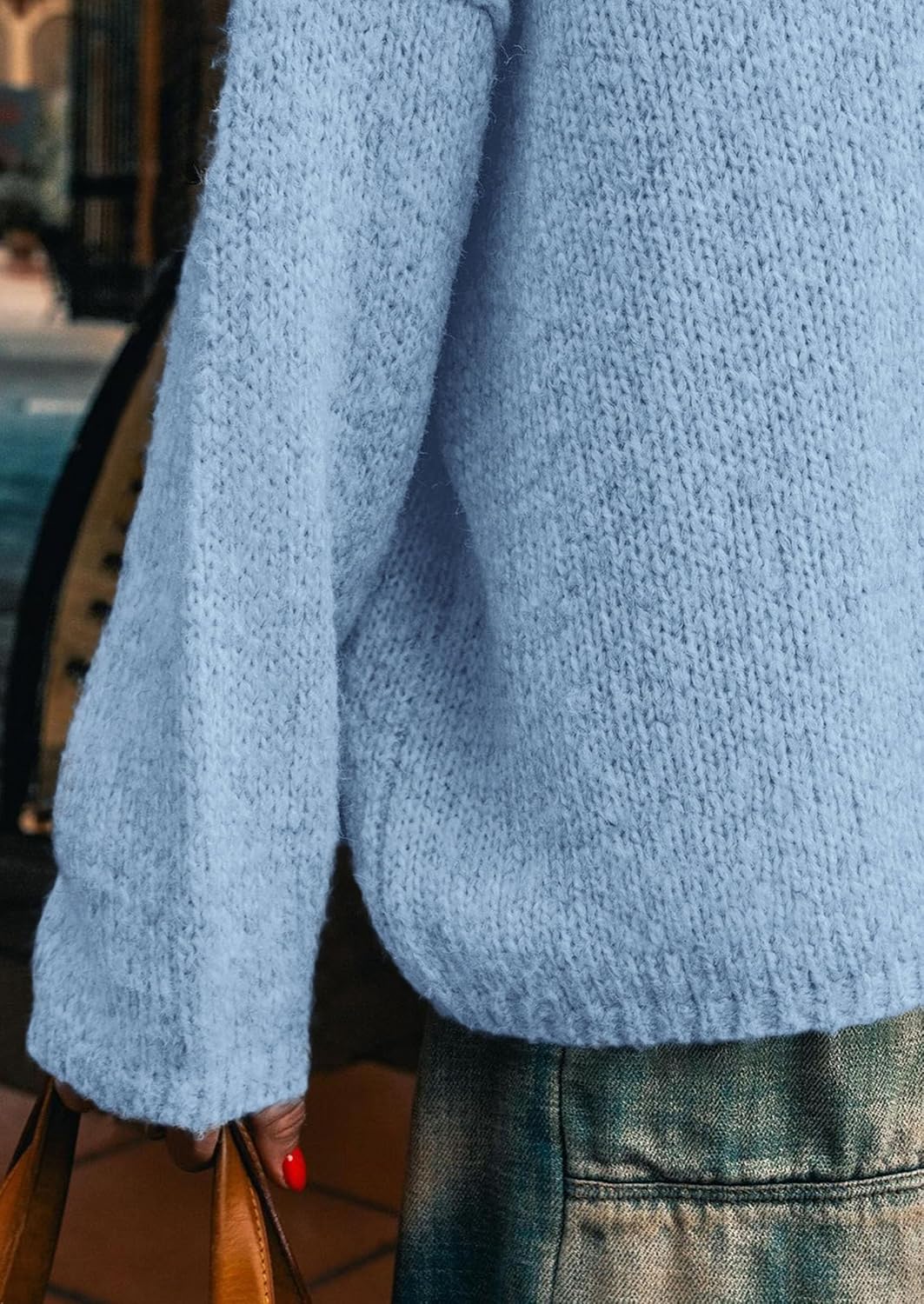 PRETTYGARDEN Womens Turtleneck Long Sleeve Sweater 2025 Fall Trendy Loose Fit Knit Tops Oversized Pullover Sweaters - Image 7