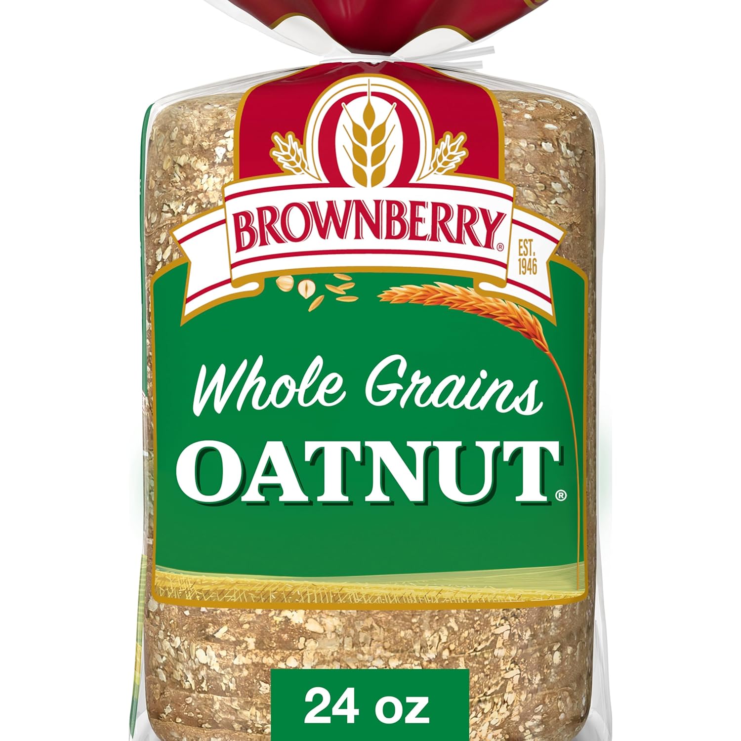 Brownberry Whole Grains Oatnut Bread 24 oz - Multigrain Loaf with Oats, Sunflower Seeds & Hazelnuts, No Artificial Additives