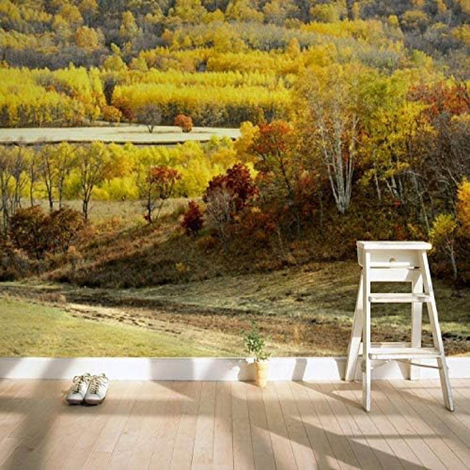 XLMING Jin Jin Qiuca Fotografía De Paisajes Naturales 3D Papel Pintado Sala De Estar Sofá Dormitorio Comedor Decoración Del Hogar Pared-350cm×256cm