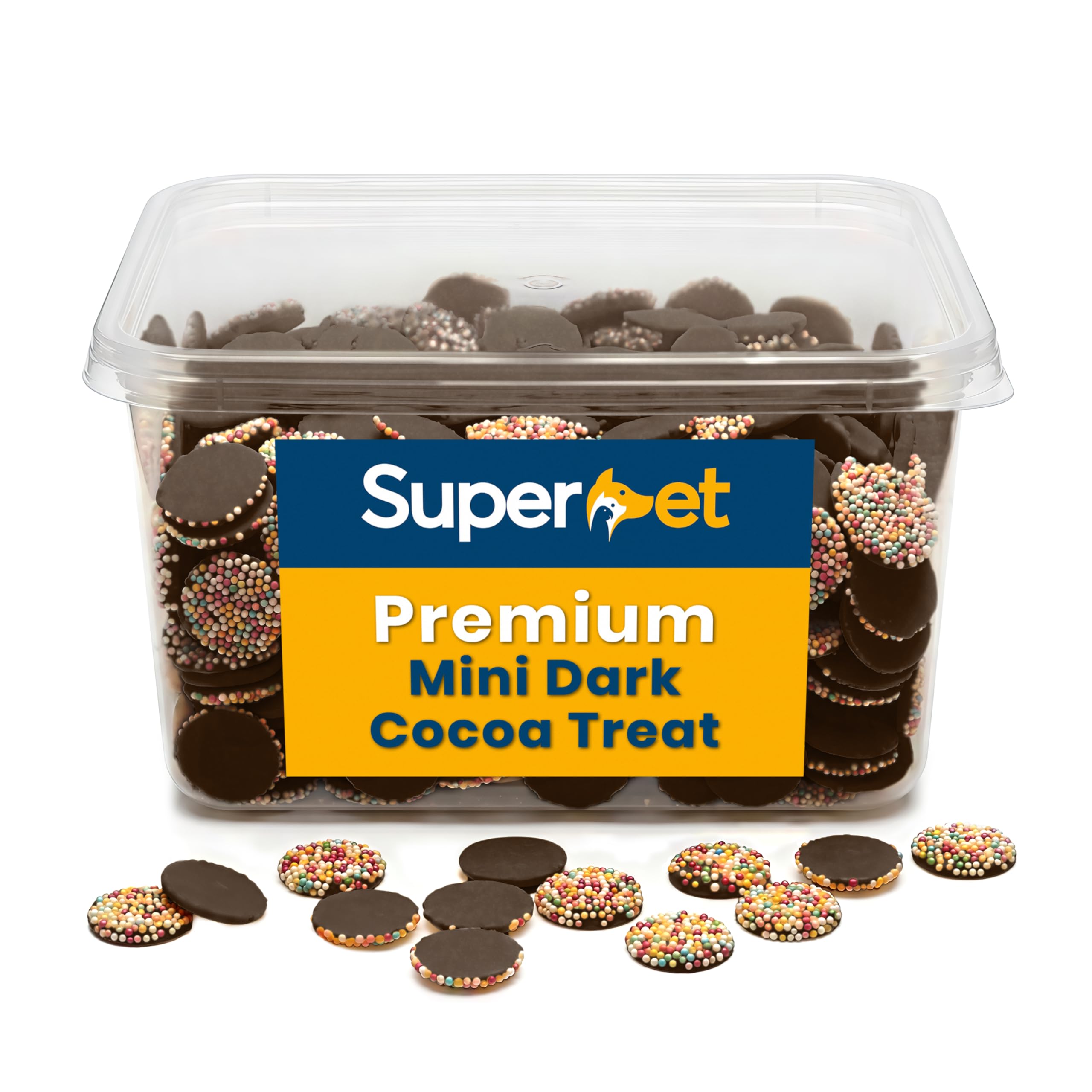 Superpet Premium Natural Dog Treats, Mini Dark Discs, Puppy Treats, Bite Sized Training Rewards, 100% Dog Safe, Easy to Handle & Portion (500g)