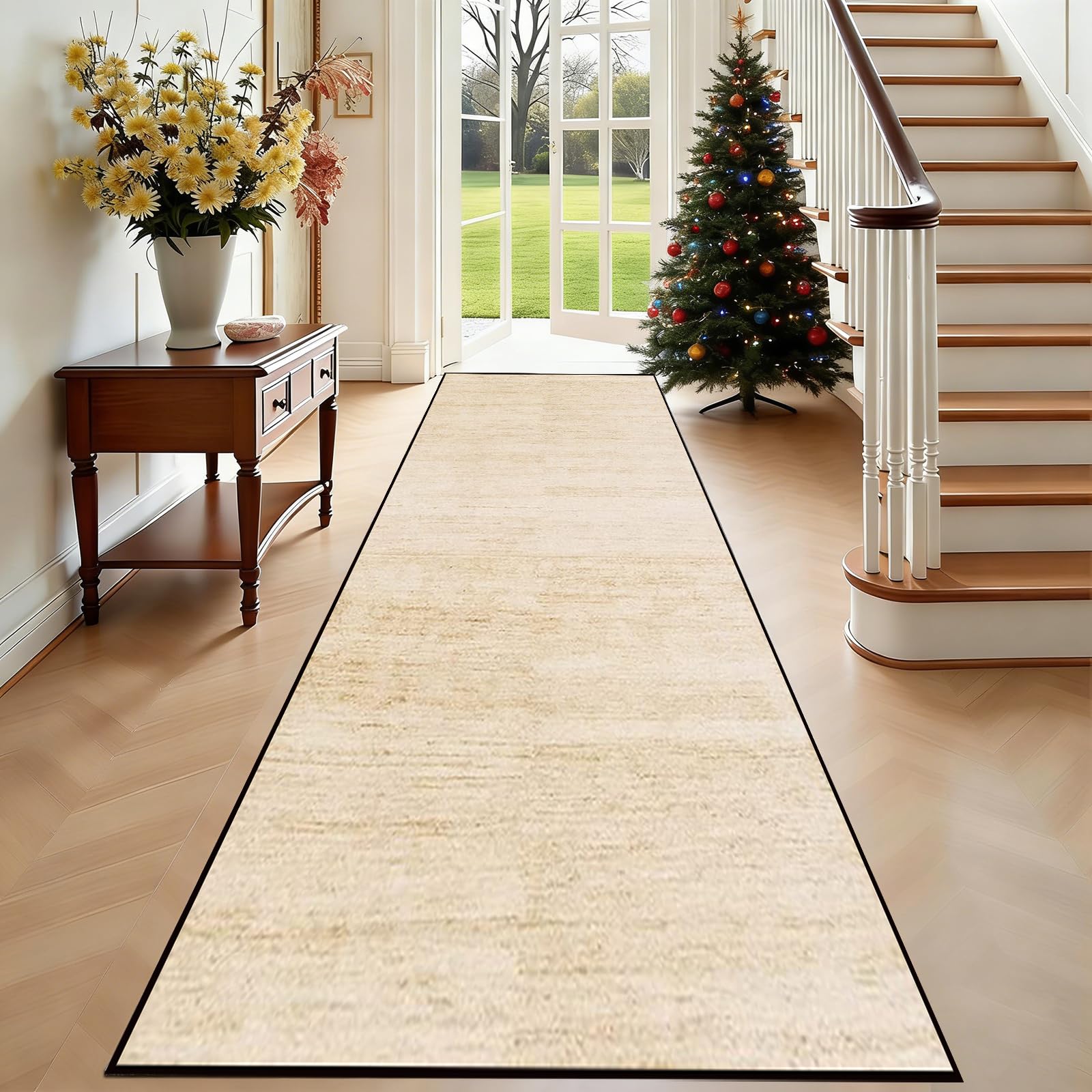 Alfombra de pasillo 50x120 cm lavable y antideslizante moderna para el hogar
