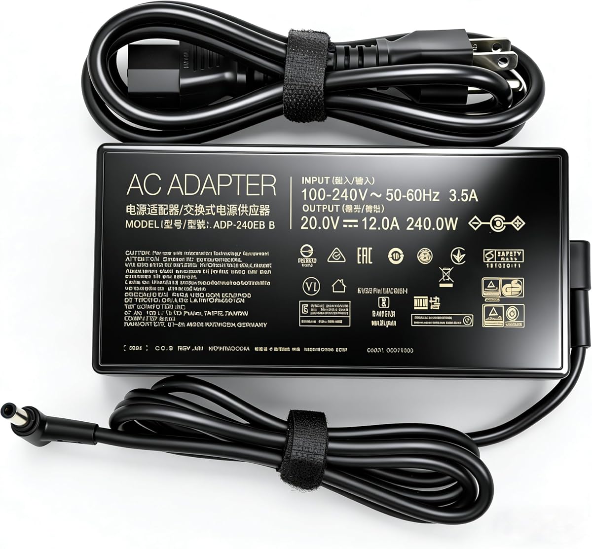 240W Charger for ASUS Zephyrus G14 M16 G15 G16 S17 Duo 15 S ROG Strix Scar 15 17 G15 G17 ProArt StudioBook 15 16 17 TUF Gaming F17 F16 F15 A17 A15 GA402 GU603 Gaming Laptop