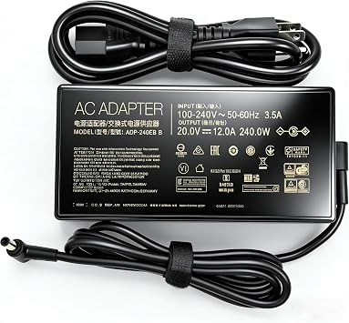 240W Charger for ASUS Zephyrus G14 M16 GU603 GU603Z GU603H GU603ZX GU603ZM GU603ZE GU603HM GU603HR ADP-240EB B Gaming Laptop