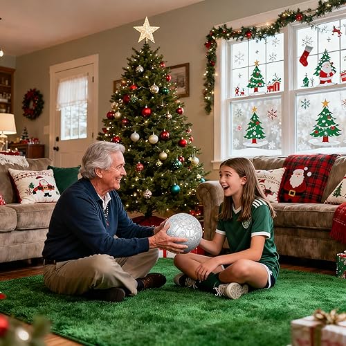Miniatura 2 de Balón de fútbol de talla 4 con purpurina rosa, para niños de 4 a 6 años, 6 a 8, 8 a 12 años, deportes al aire libre, pelota de entrenamiento de