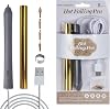 Find Scrapblooms Foil Quill Pen Kit with 4 Size Metal Tips & 1pc Gold Heat Activated Foil Rolls, Hot Foiling Pen for Card Making & Scrapbooking, USB Powered, Non-Foldable