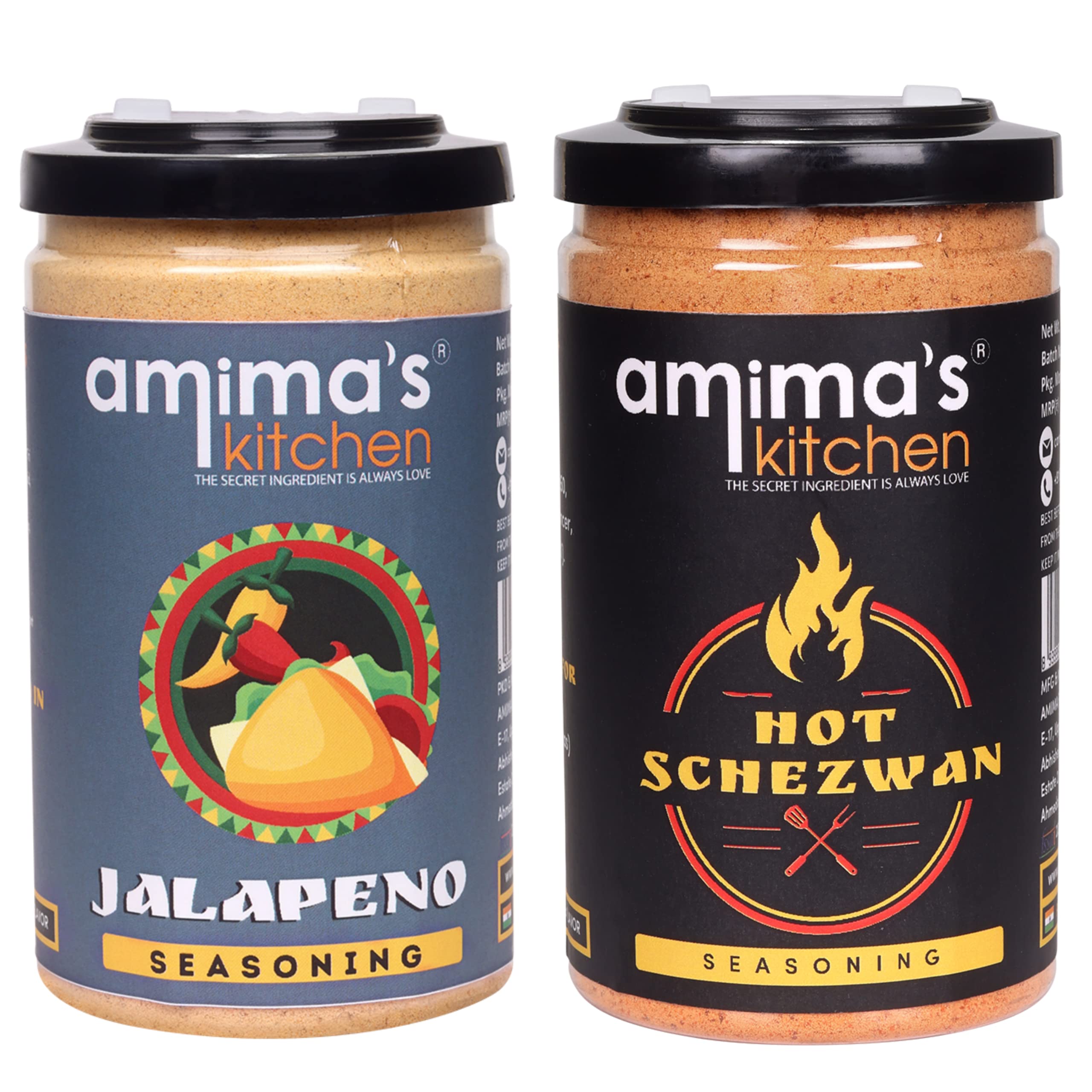 Buy Amima’s Kitchen Jalapeno Seasoning Hot Schezwan Seasoning