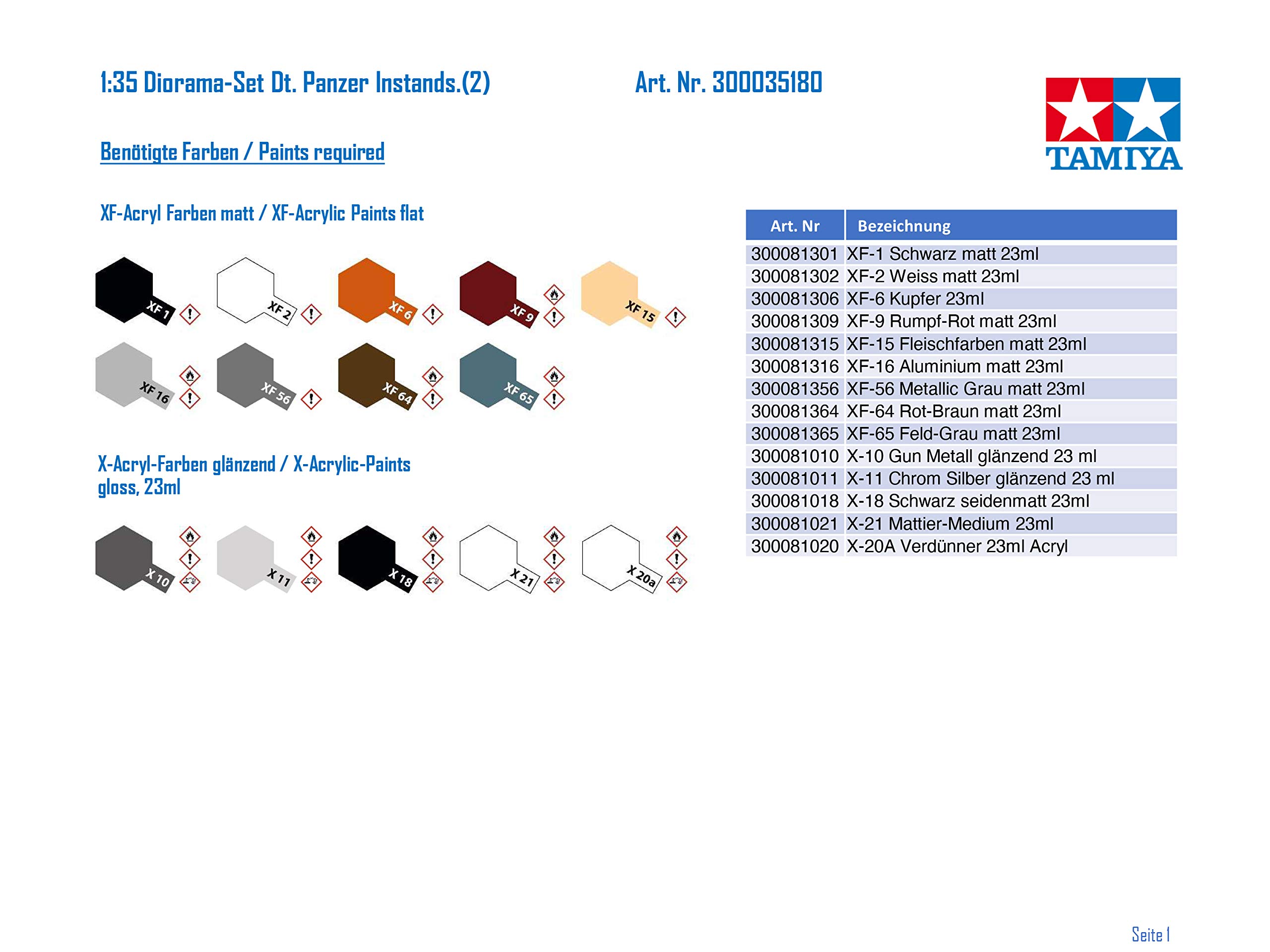 TAMIYA TM35180 German Engine Tank Crew Set (-) Military 300035180-1:35 Diorama Repair (2), Replica, Plastic, Crafts, Model Kit, Assembly, Unpainted, Multicoloured, Small - Image 2