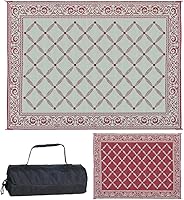 Vista 8 de Estera reversible Reversible Mats 119127, color marrón/beige de 9 x12 pies, Beige