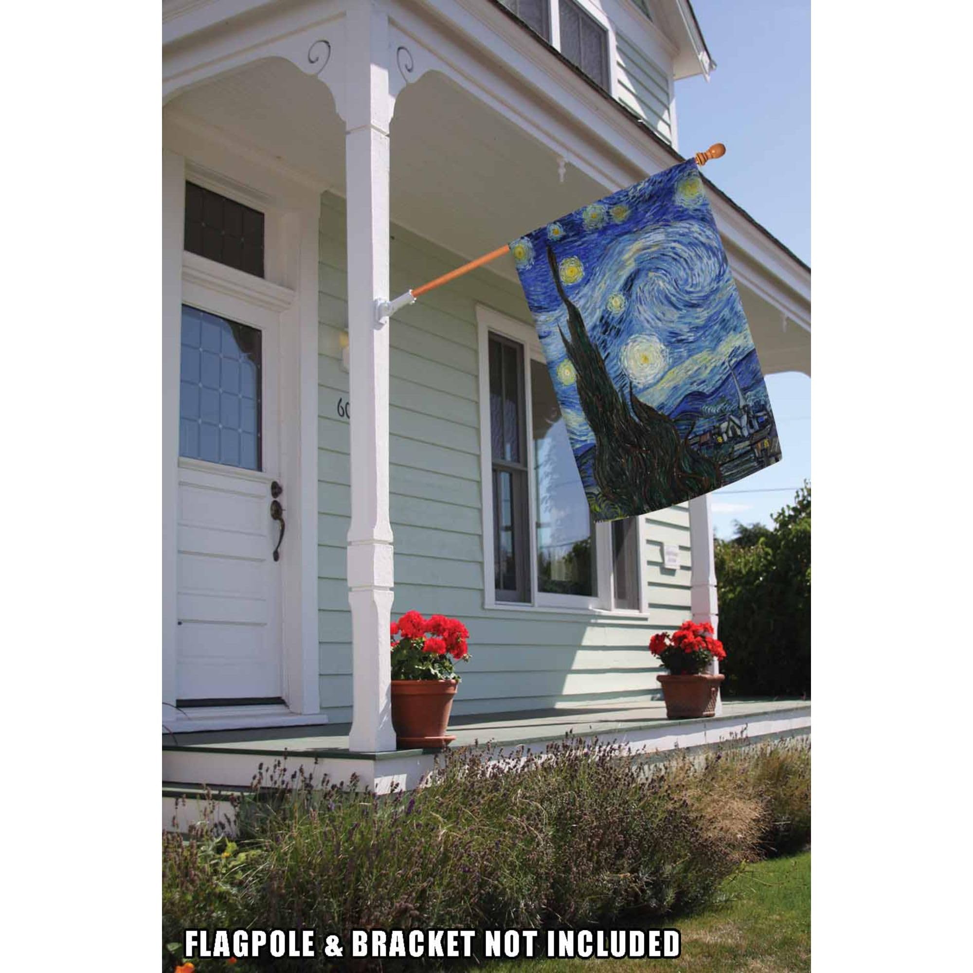 Toland Home Garden House Flag, Tessuto, Blue/Green/Yellow