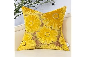 Yellow Farmhouse Accent Pillow Cover