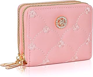nfi essentials Small Wallet for Women, PU Leather Mini Clutch Wallet for Girls, Dual Zipper Wallet, Credit Card Holder Coin Purse for Girls-picture-51
