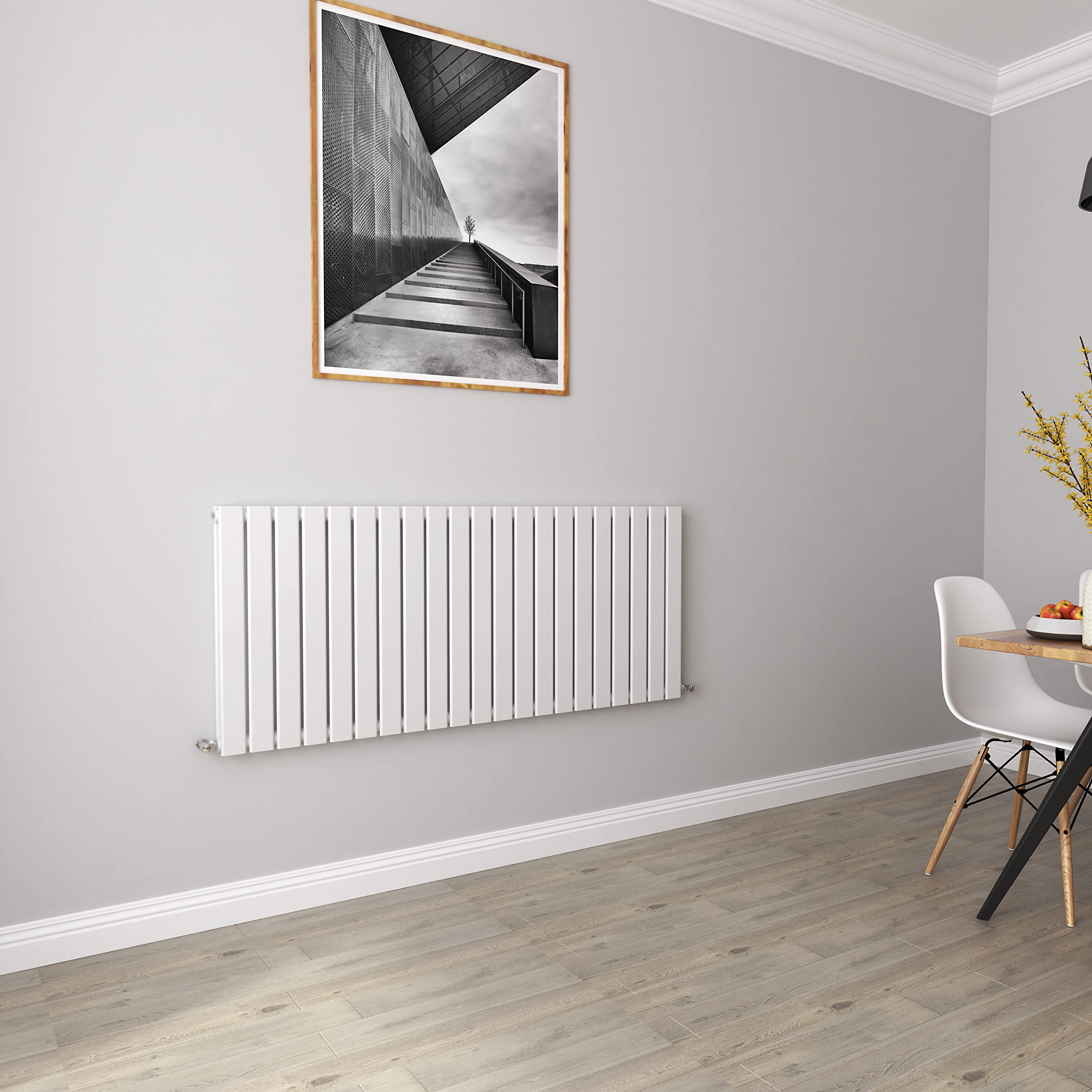 Biubiubath White Radiators Horizontal Rad Doule Flat Panel Central Heating Radiators 600 * 1428Mm