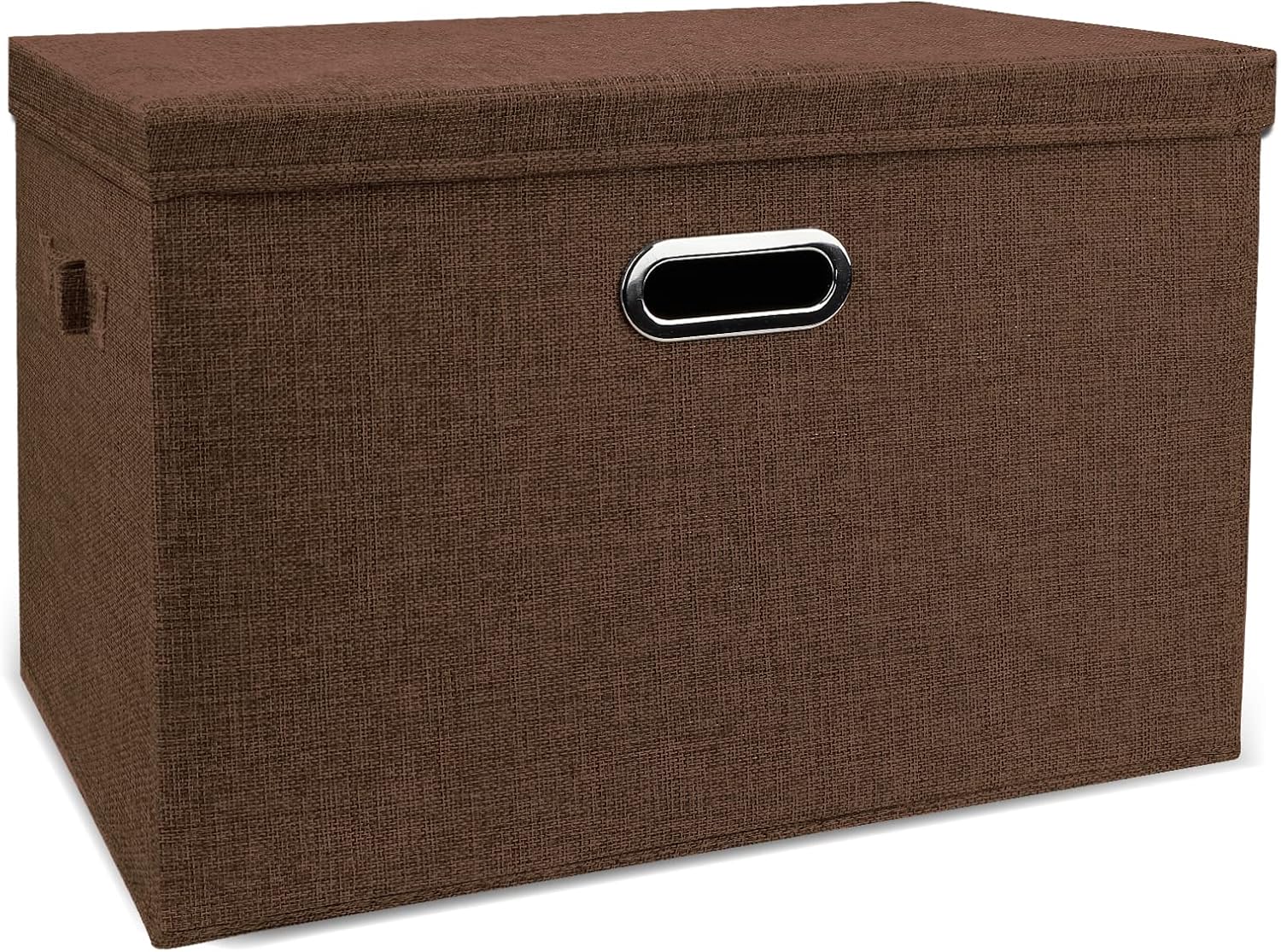 DAYARD Foldable Storage Boxes with Lids Linen Fabric