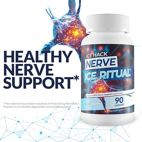 Miniatura 5 de Ritual de hielo nervioso - Okinawa capsaicina para neuropatía - Suplemento de apoyo nervioso de vitamina B12 - Flujo nervioso central para alivio de