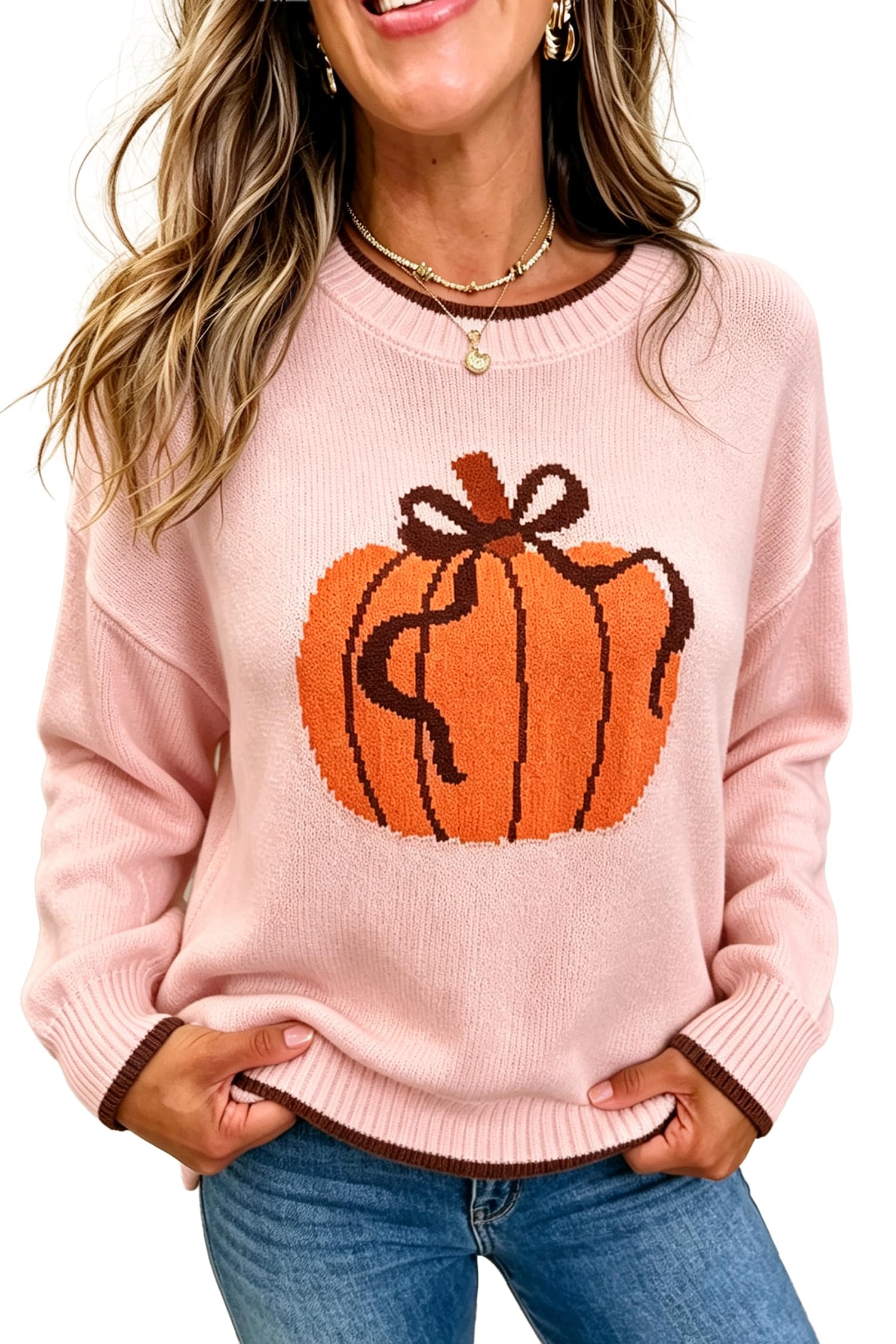 MARZXIN Women Sweater Merry Christmas Pullover Halloween Sweatshirts Tops