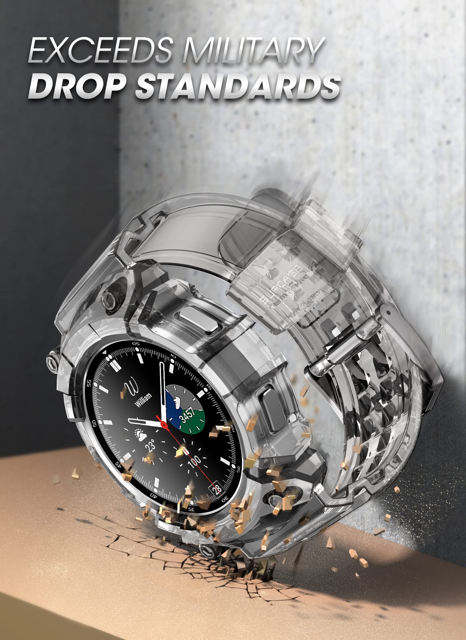 Supcase For Samsung Galaxy Watch Classic Band With Case