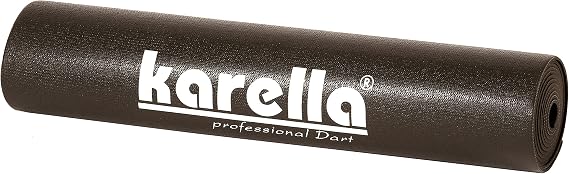 Karella Dartboard Master Set Includes 2 Sets Steel Darts Blackstar & Eco-Star Dart Mat Perfect Dart Set