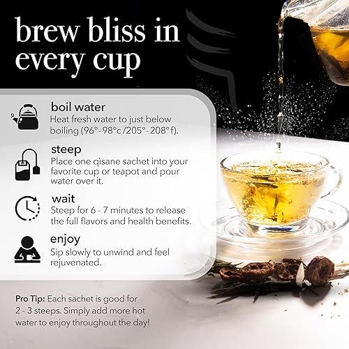 Miniatura 5 de qìsane - Bolsas de té orgánico de hibisco con cáscara de mandarina, té de hibisco de hojas sueltas, raíz de regaliz orgánica, semillas de cassia,