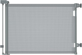 Retractable Baby Gates, Mesh Dog Gate for Doorways, 33.6