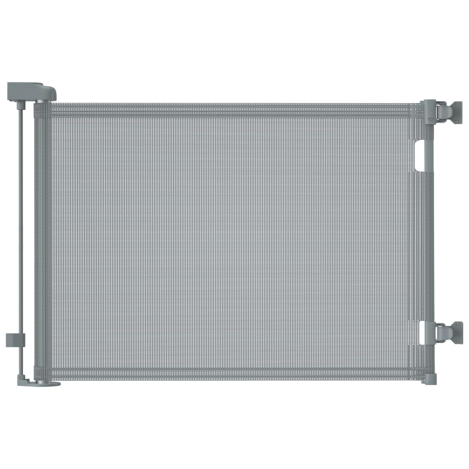 Photo 1 of ***FOR PARTS ONLY/ BROKEN*** ractable Baby Gates, Mesh Dog Gate for Doorways, 33.6" Tall, Expands to 55" Wide,Pet Safety Essential Fit for Baseboards, Wide Toddlers Gates for Hallways, Indoor & Outdoor,Gray