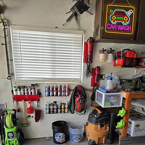 Miniatura 4 de Letrero de neón para lavado de autos, luces de neón alimentadas por USB, ultra brillante, regulable, decoración de pared para instalación de