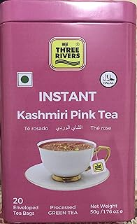 Pink Tea Bags Instanat Kashmiri Tea Three Rivers Brand