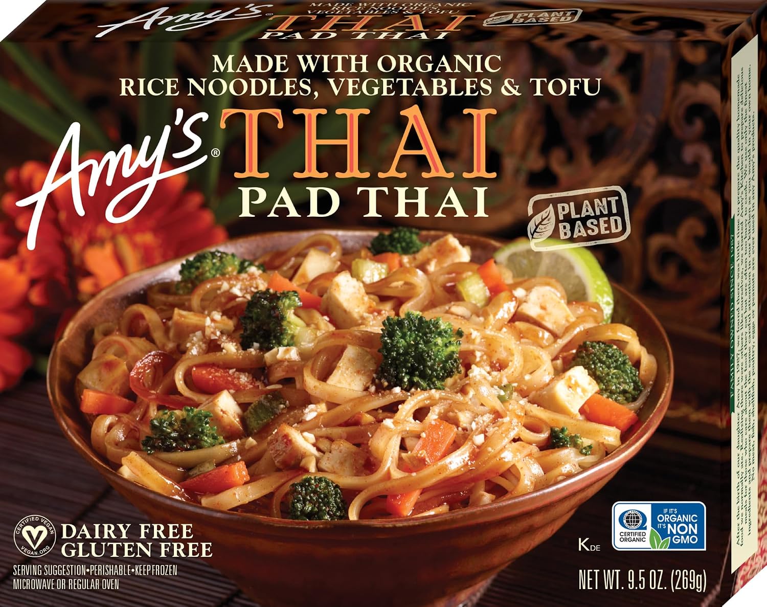 Amy's Frozen Meals, Pad Thai, 9.5 oz