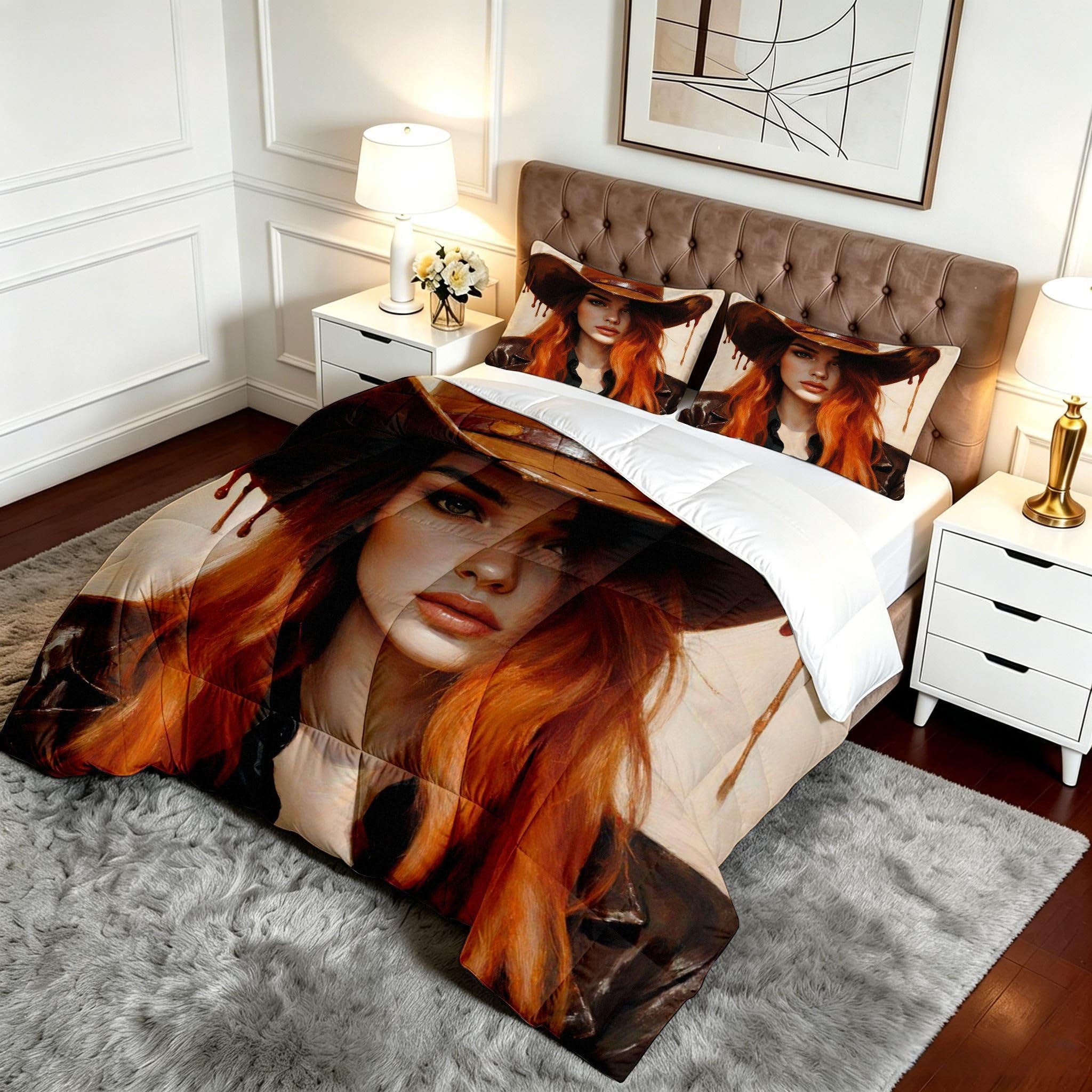 Piumino 220x240 Ragazza Di Jeans Matrimoniale per Letto Grande-A184