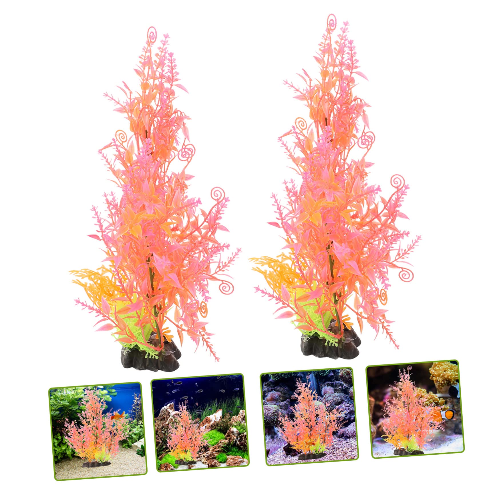 Sosoport 4stücke Künstliche Pflanzen Für Aquarien Dekorative Wasserpflanzen Kunststoff Für Fischbecken Und Terrarien Lebendige Aquarium Deko Für Betta Und Schildkrötenbecken