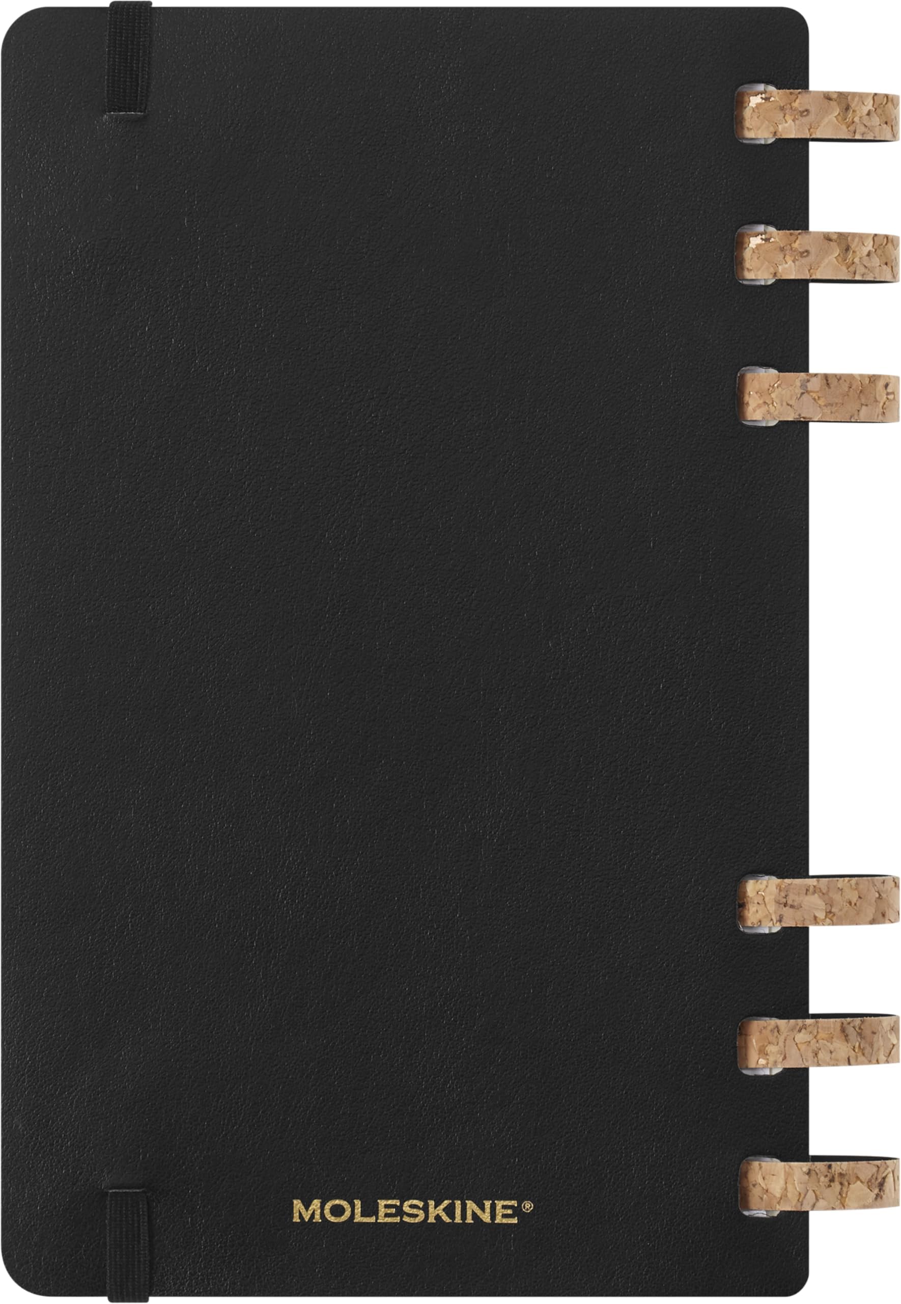 Moleskine Life Planner 2026, Wochen- und Monatsplaner Spiral 12 Monate, Weicher Einband und Gummibandverschluss, Farbe Schwarz, Größe Large 13x21 cm