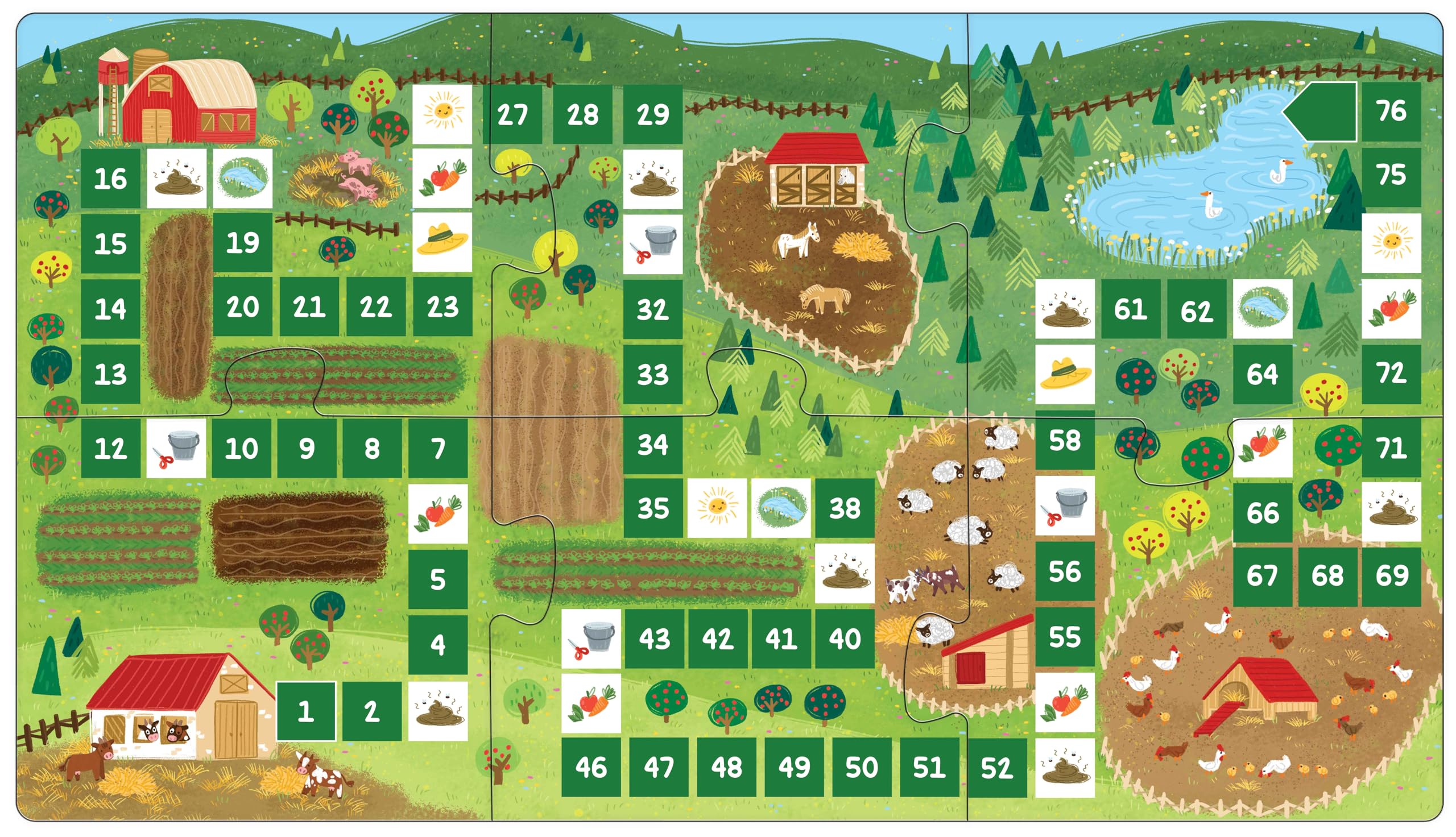 Nella fattoria. Amici animali. Ediz. a colori. Con gioco da tavolo