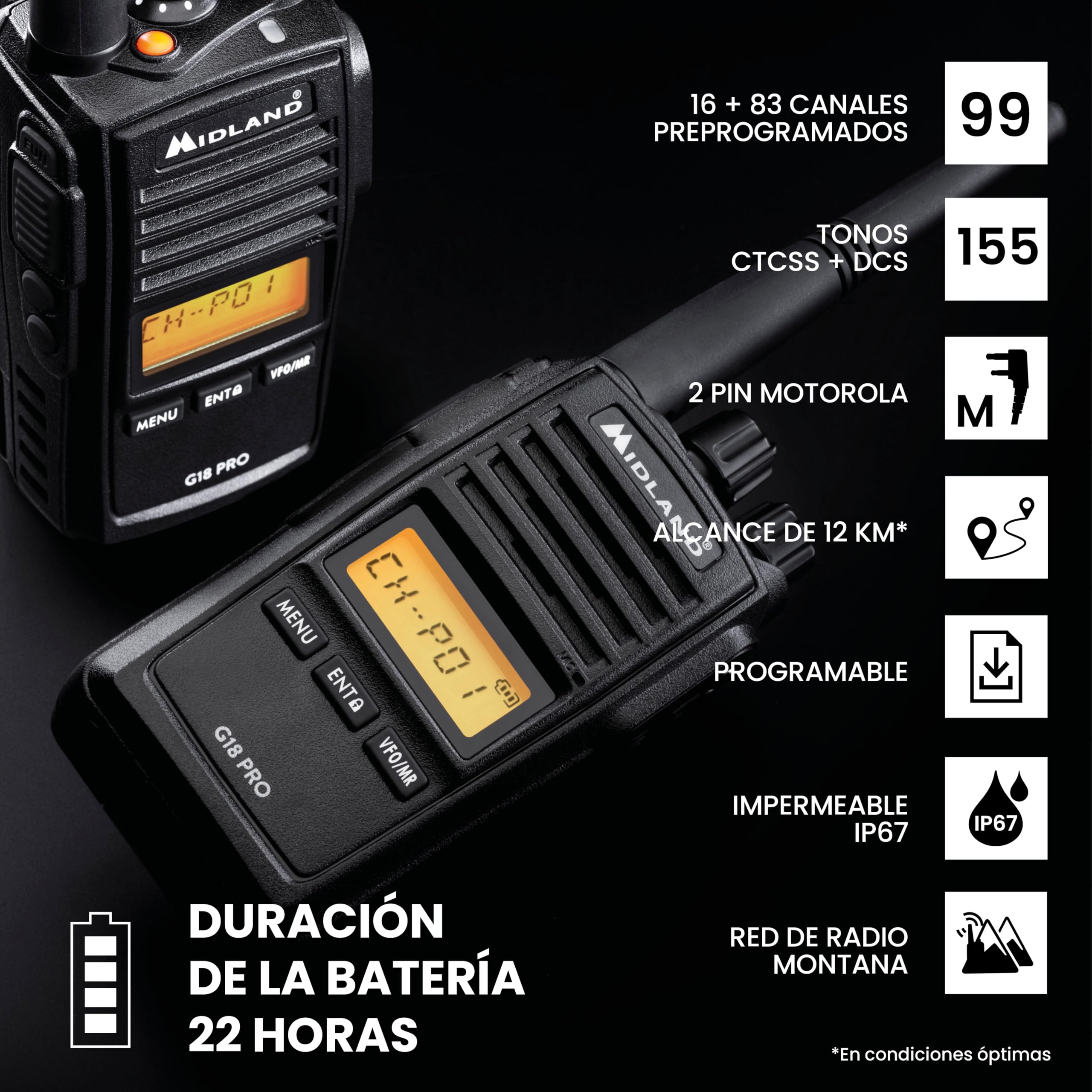 Transceptor Midland G18 Pro NC