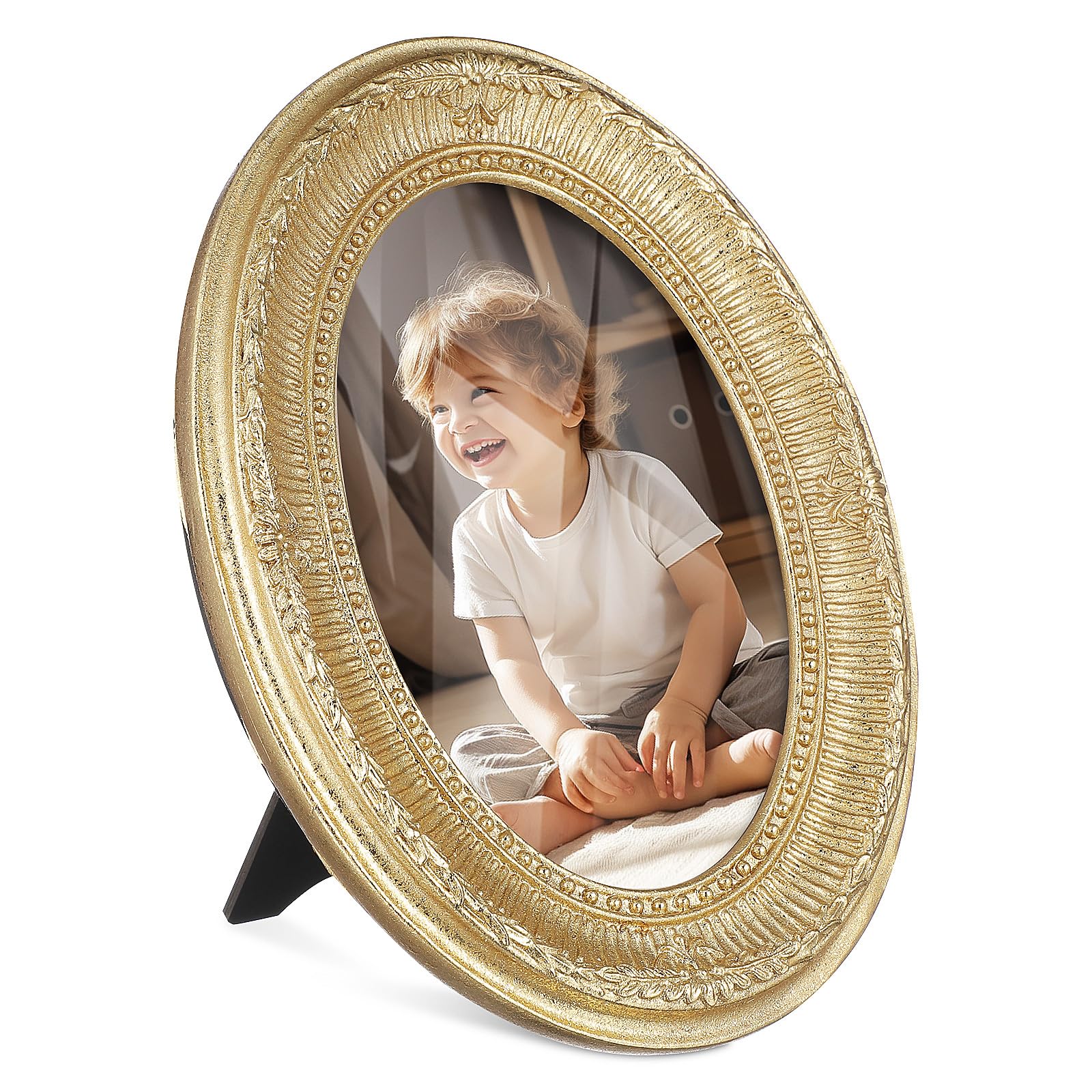 Cadre photo ovale vintage pour embellir un mur vide et encadrer vos souvenirs d'enfance
