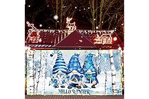 Christmas Gnome Garage Door Banner