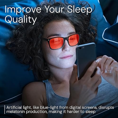 Miniatura 6 de livho Gaming Blue Light Blocking Glasses for Better Sleep, Premium Night Driving, Computer Blockers for Man & Woman B1 Negro Claro +