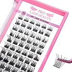 Cluster Lashes, 72 Pcs Individual Lashes, Lash Clusters DIY Eyelash Extension, Natural Lashes Super Thin Band Reusable Soft & Comfortable (Natural-C-12mm)
