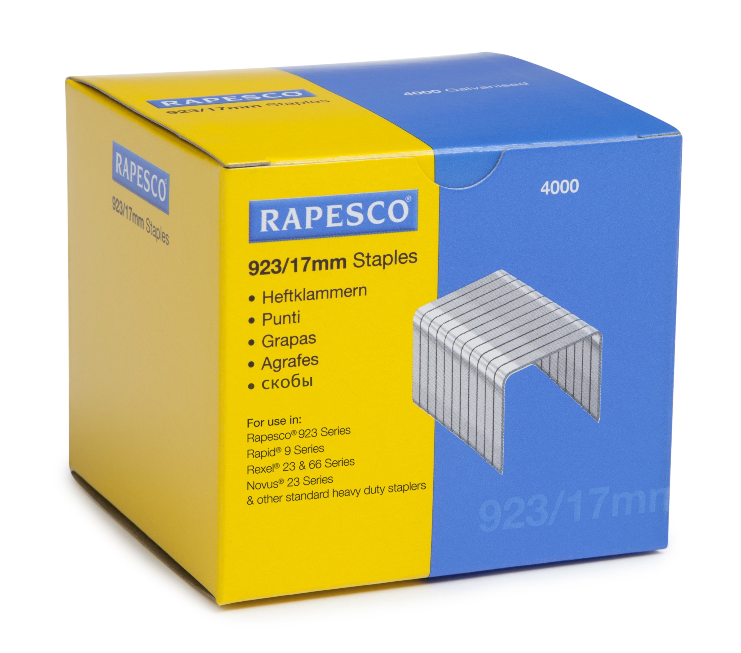 Rapesco 923/17mm Staples (Box of 4000 Staples)